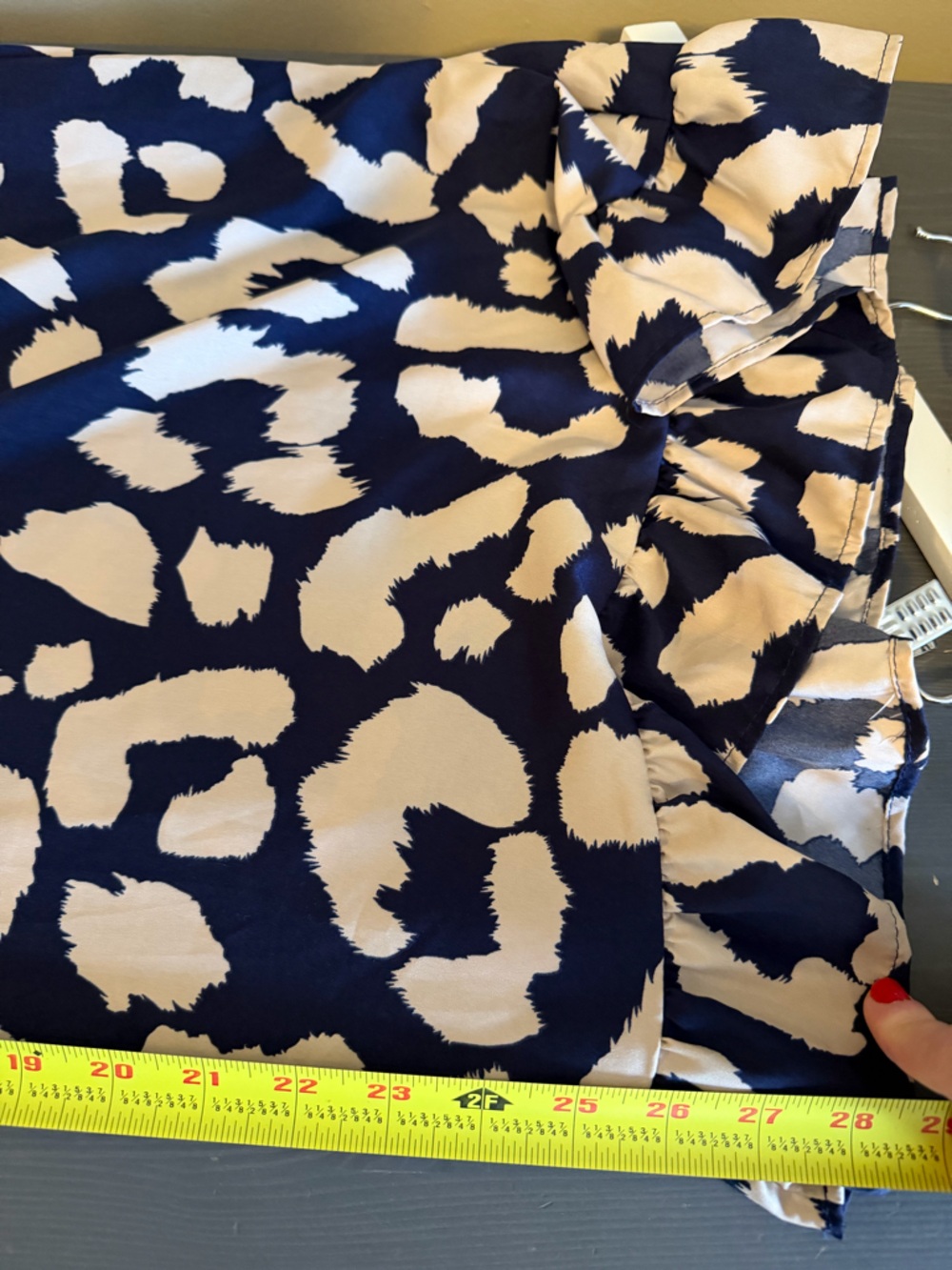 Kate Hewko Navy & Cream Printed Wide-Leg Jumpsuit - Picture 8 of 8